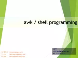 awk / shell programming