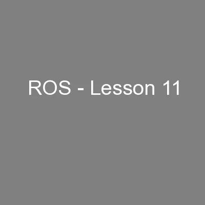 ROS - Lesson 11