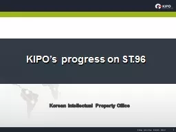 KIPO’s progress on ST.96