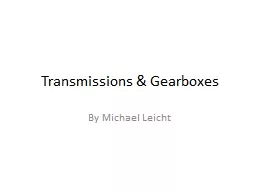 Transmissions & Gearboxes