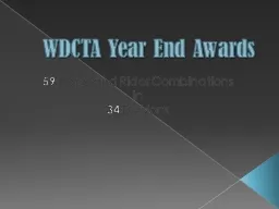 WDCTA Year End Awards
