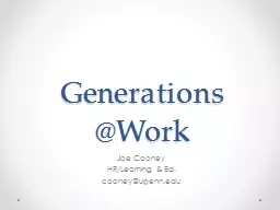 Generations @Work