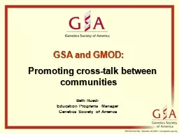 GSA and GMOD: