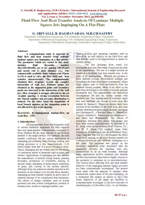 Srivalli, B. Raghavarao, M.R.Ch.Sastry / International Journal of Engi