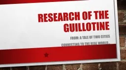 Research of The guillotine