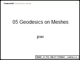 05 Geodesics on Meshes