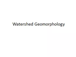 Watershed Geomorphology