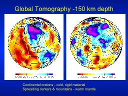 Global Tomography -150 km depth