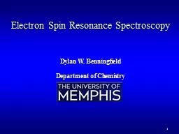 1 Electron Spin Resonance Spectroscopy