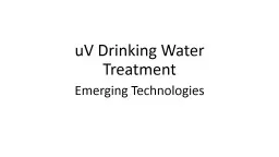 uV  Drinking Water Treatment