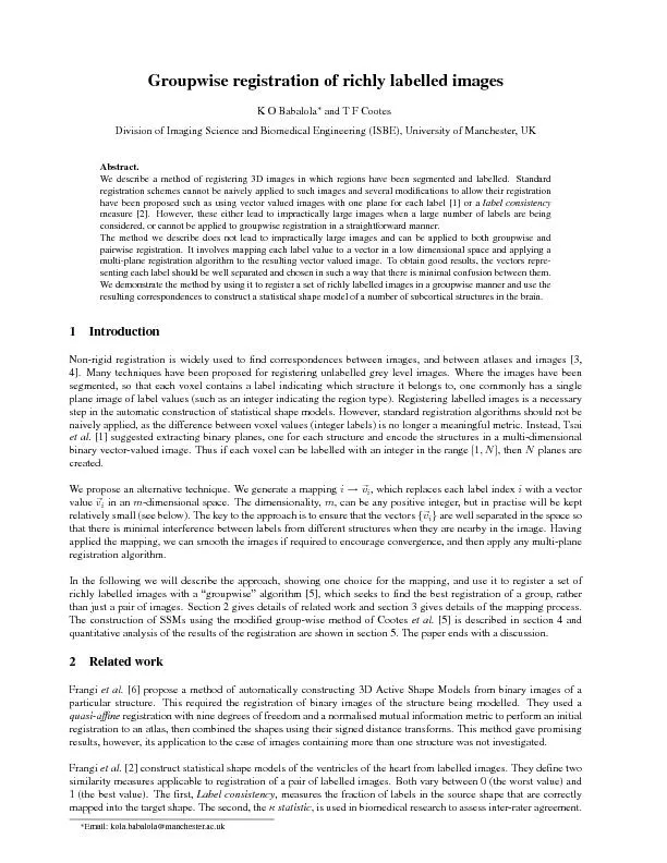 Thesemeasuresallowedthestatisticalshapemodelstobeconstructed,however,t