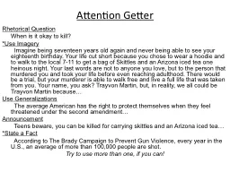 Attention Getter