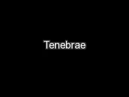 Tenebrae