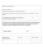 Form  DEPARTMENT OF HOME AFFAIRS REPUBLIC OF SOUTH AFRICA APPLICATION FOR VISA OR TRANSIT VISA Section  g read with section A and B Regulation  PERSONAL PARTICULARS  NB SEPARATE FORMS MUST BE COMPLET
