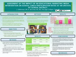 `` ASSESSMENT OF THE IMPACT OF AN EDUCATIONAL MARKETING MED