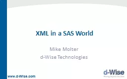 XML in a SAS World