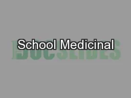 School Medicinal