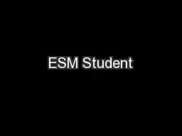 ESM Student