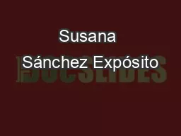 Susana Sánchez Expósito