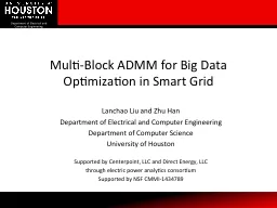 Multi-Block ADMM for Big Data Optimization in Smart Grid