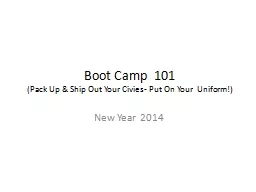 Boot Camp  101
