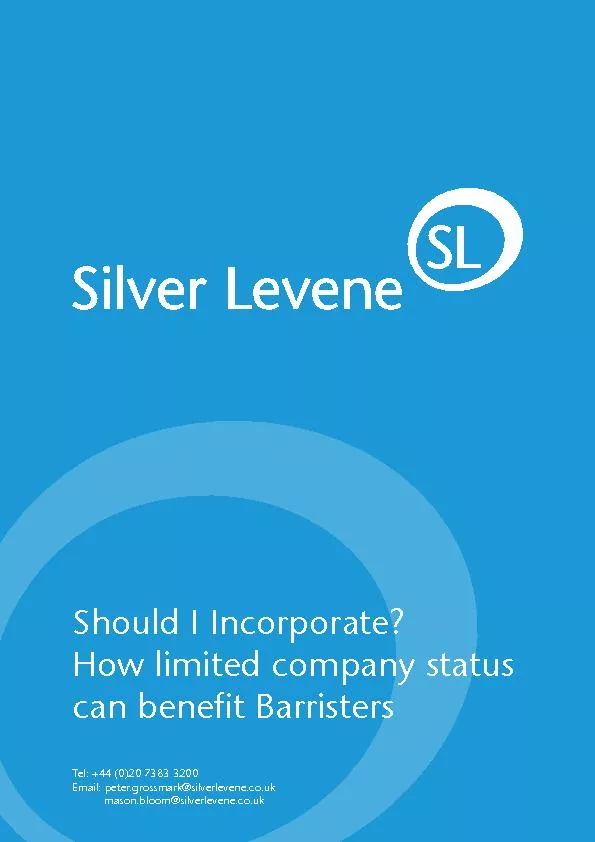 As a Barrister, your self-employed status has meant Levene we have spo