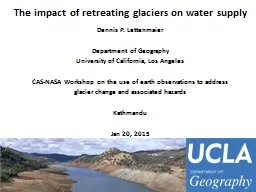 The impact of retreating glaciers on water