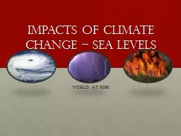 Impacts of Climate Change – sea levels