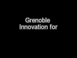 Grenoble Innovation for
