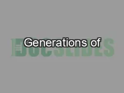 Generations of