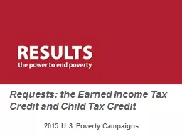 Requests: the Earned Income Tax Credit and Chil