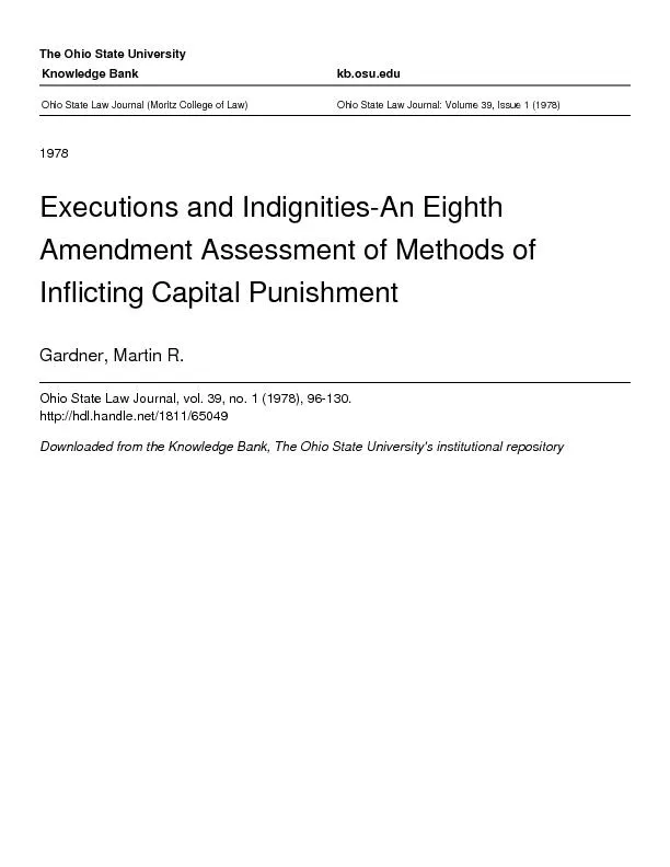 Executions and Indignities-An Eighth