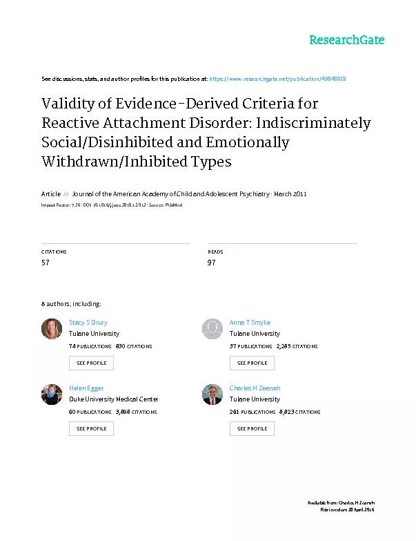 NEWRESEARCHValidityofEvidence-DerivedCriteriaforReactiveAttachmentDiso