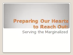 Preparing Our Hearts to Reach Out: