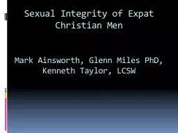 Sexual Integrity of Expat Christian Men