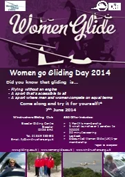 Women go Gliding Day 2014