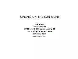UPDATE ON THE SUN GLINT