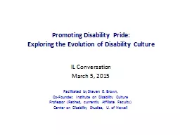 Promoting Disability Pride: