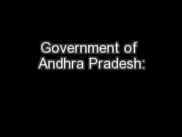 Government of Andhra Pradesh: