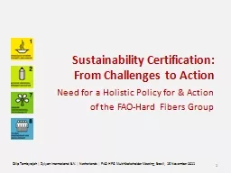 Sustainability Certification: