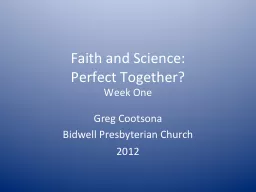 Faith and Science: