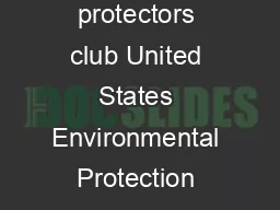 planet protectors club United States Environmental Protection Agency EPAK Septem