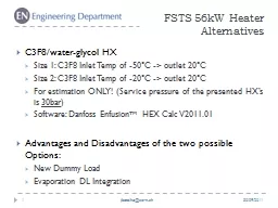 FSTS 56kW Heater Alternatives