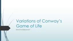 Variations of Conway’s Game of Life