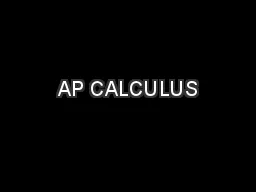 AP CALCULUS