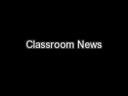 Classroom News