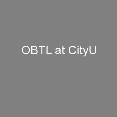 OBTL at CityU