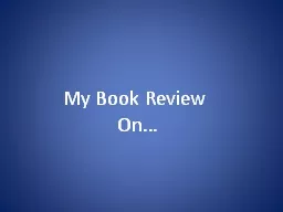 My Book Review