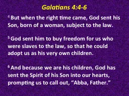 Galatians 4:4-6