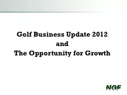 Golf Business Update 2012
